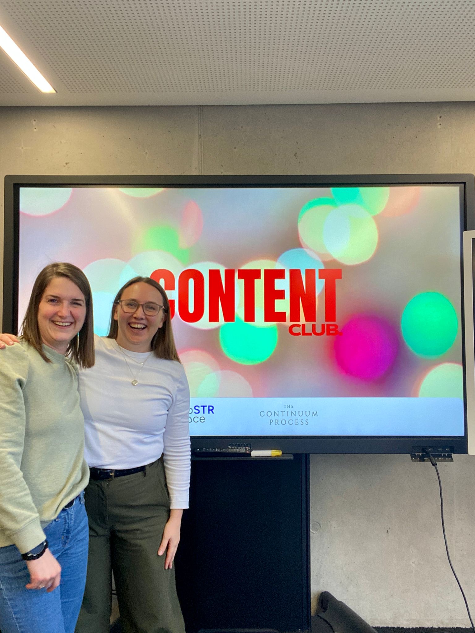 Alice Bassett und Sara Pakai beim Content Club